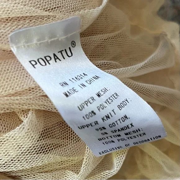 Popatu Girl's Ivory Petti Tutu Dress Size 12 M - Picture 5 of 5